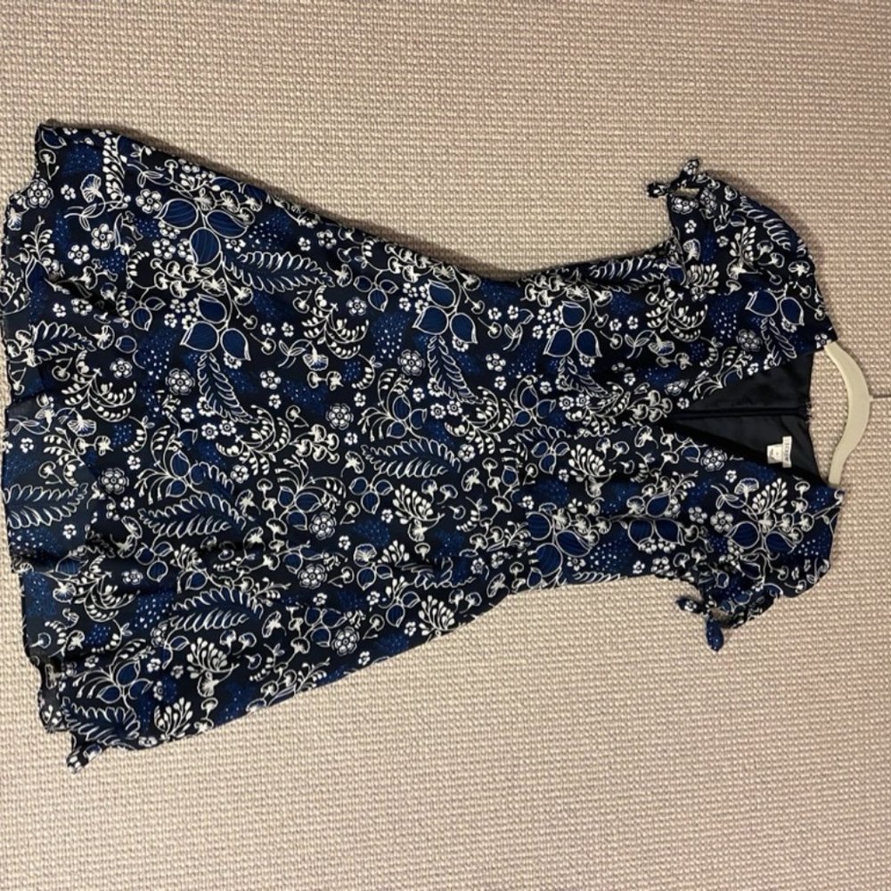 J. Crew Blue Floral Dress